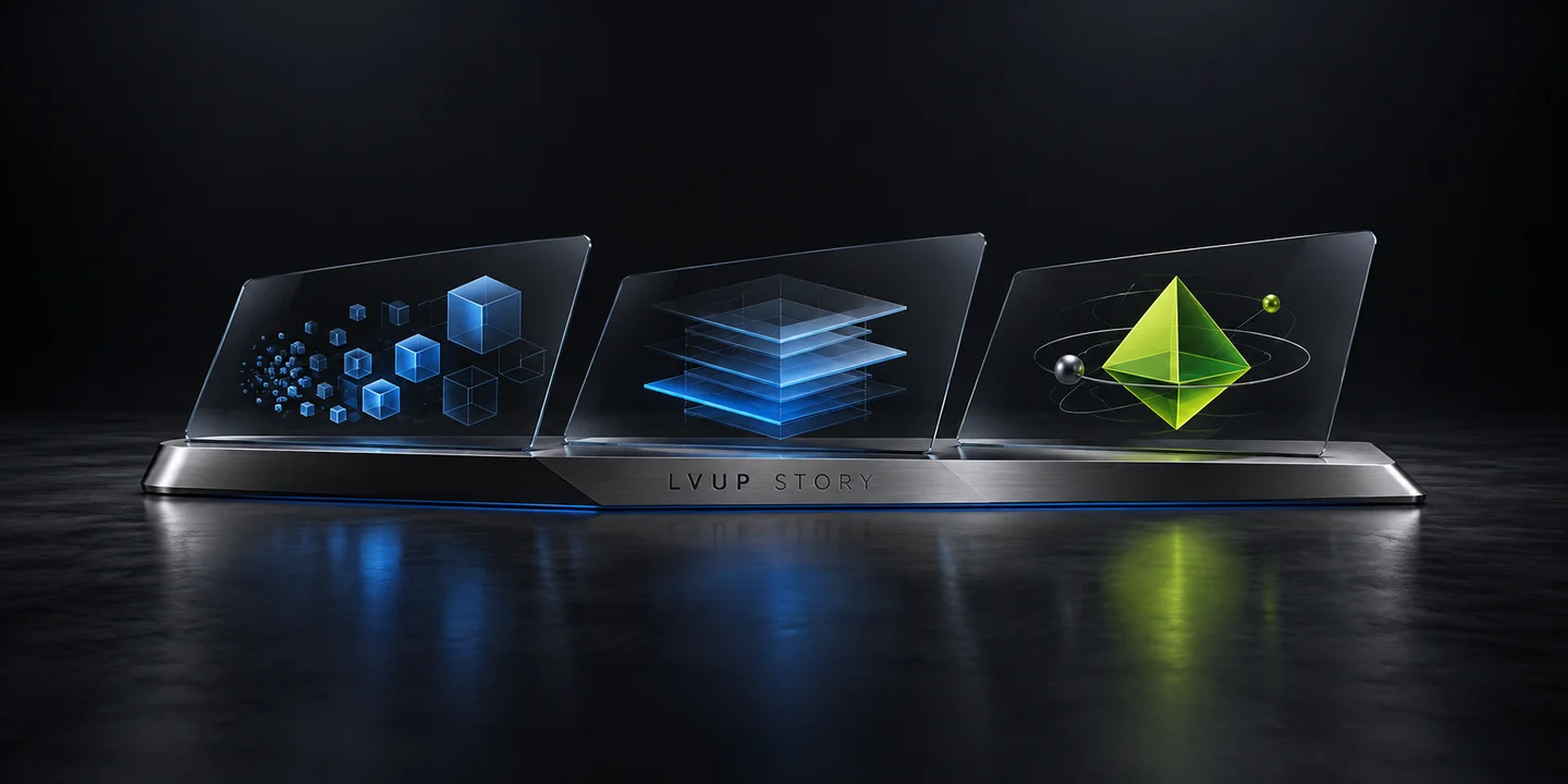 LVUP STORY: комплект продуктовых презентационных материалов