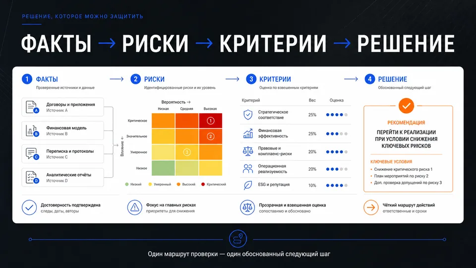 Решение, которое можно защитить