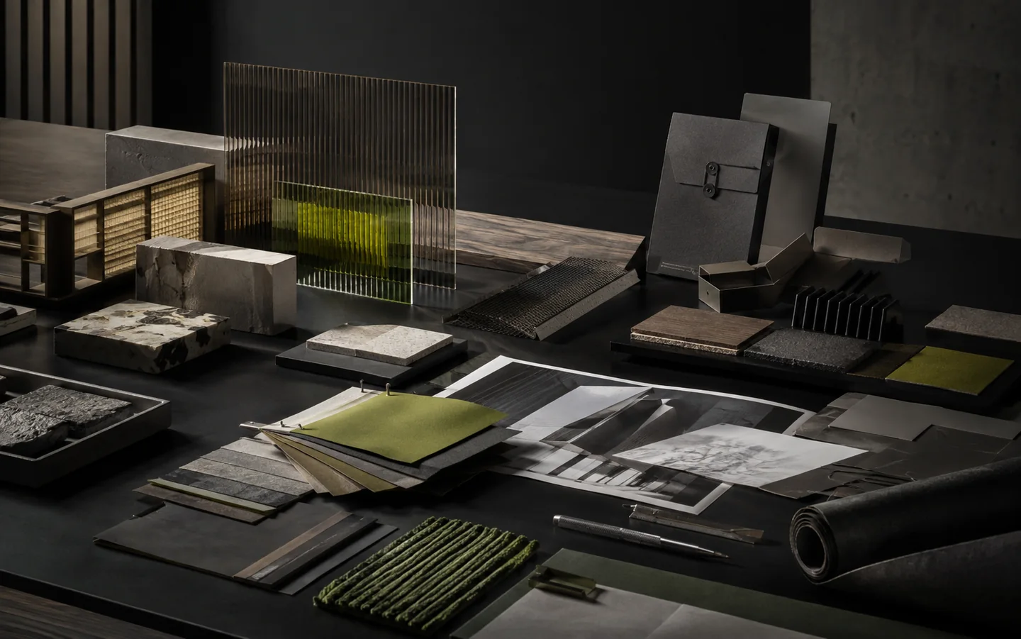 Материалы, архитектурные образцы и производственные решения в design-production студии